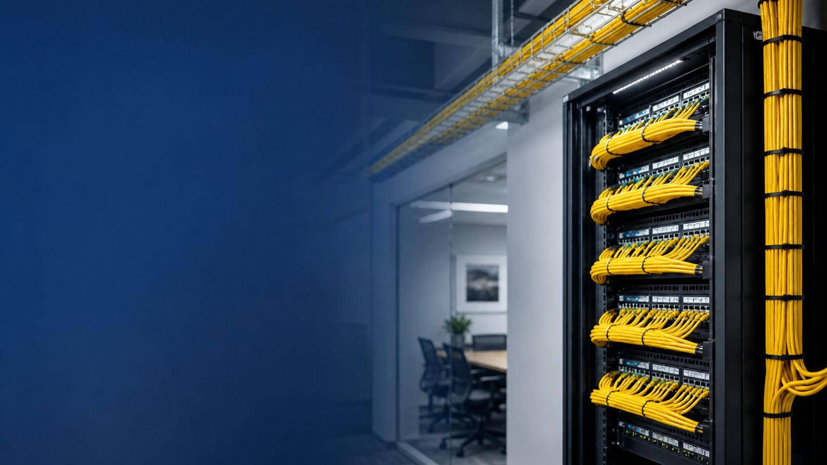 Professional network cabling installation
